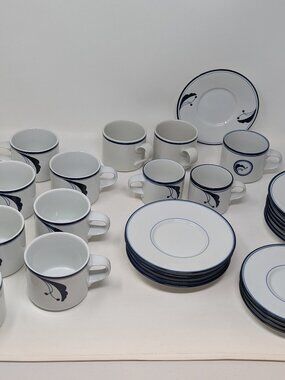 Vintage Dansk blue/white in Flora Juniper and Bayberry from Portugal/Japan